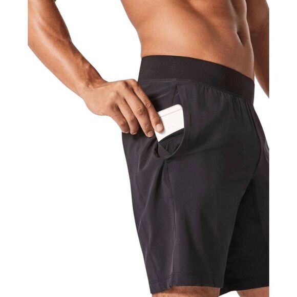 LULULEMON ATHLETICA T.H.E. Short Linerless 9' In Black Size Medium - Picture 2 of 6